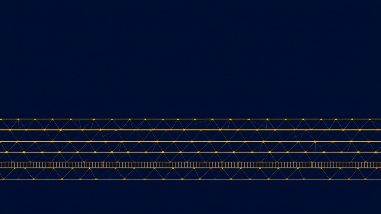 Visual diagram of the framework structure on a deep navy background with thin gold geometric linework