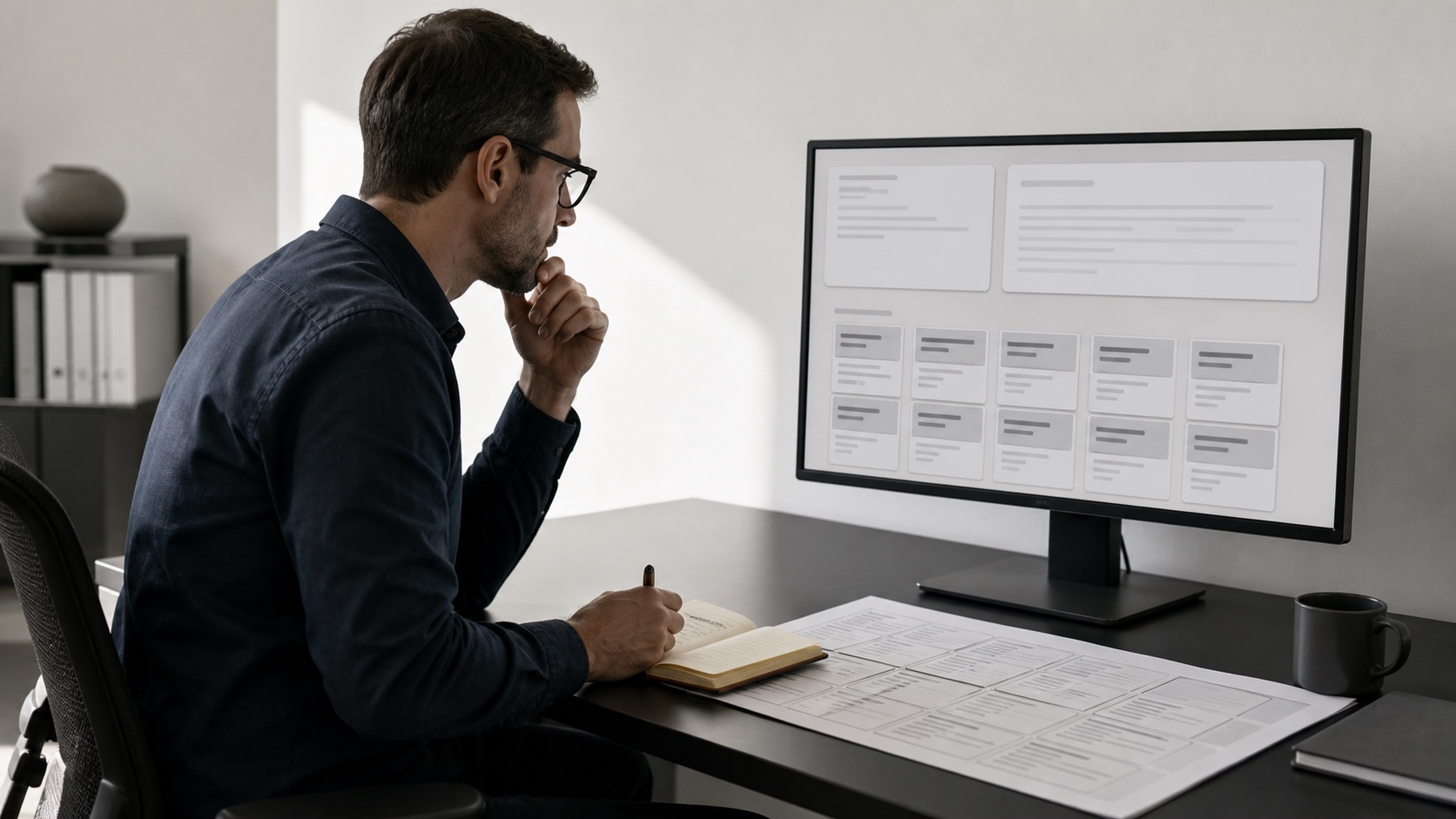 Marketing analyst comparing AI answer surfaces with a dated evidence log
