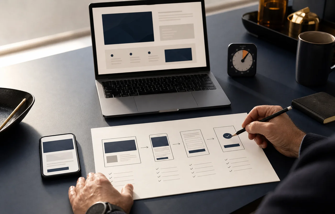 Desktop, mobile, form, and confirmation page readiness check