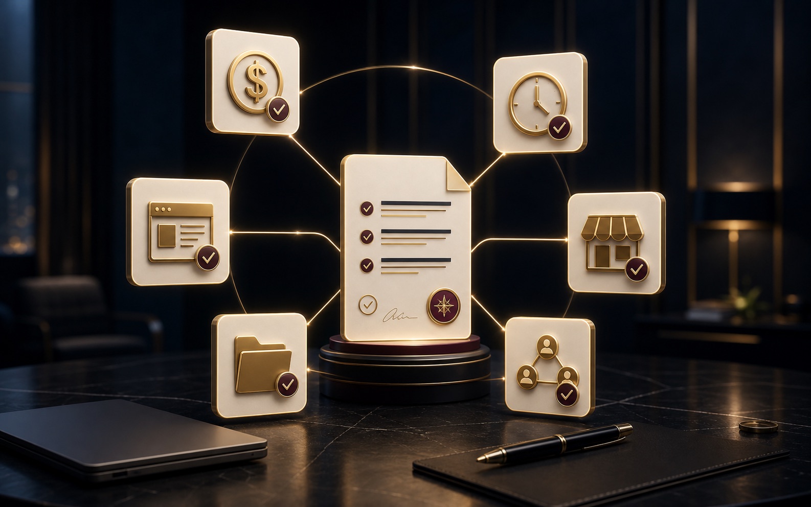 Buyer objections connected to a central written diagnostic document