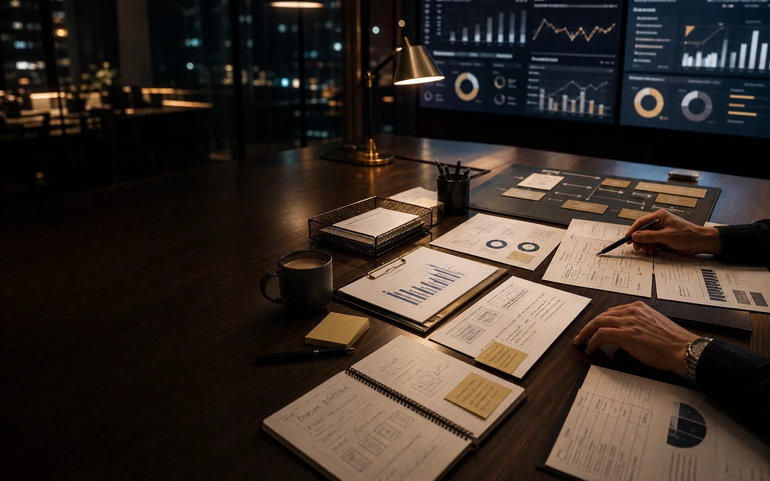 Marketing consulting client-side evidence and vendor decision board