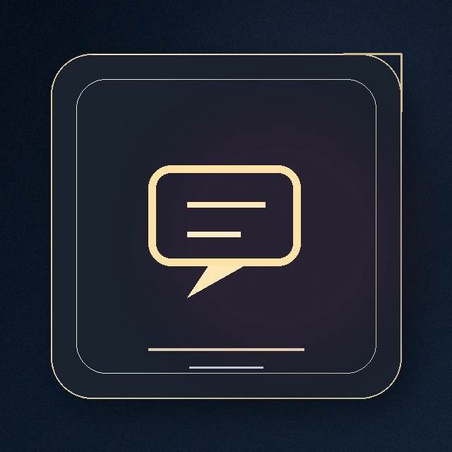 Gold advisory decision icon