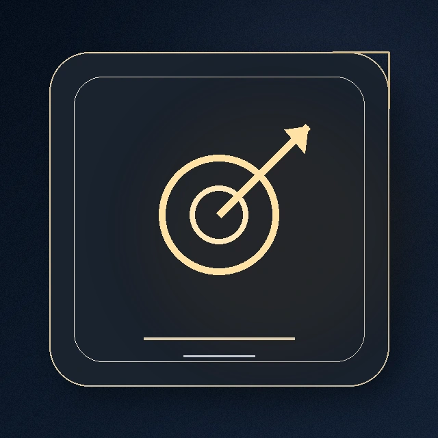 Gold paid ad click icon