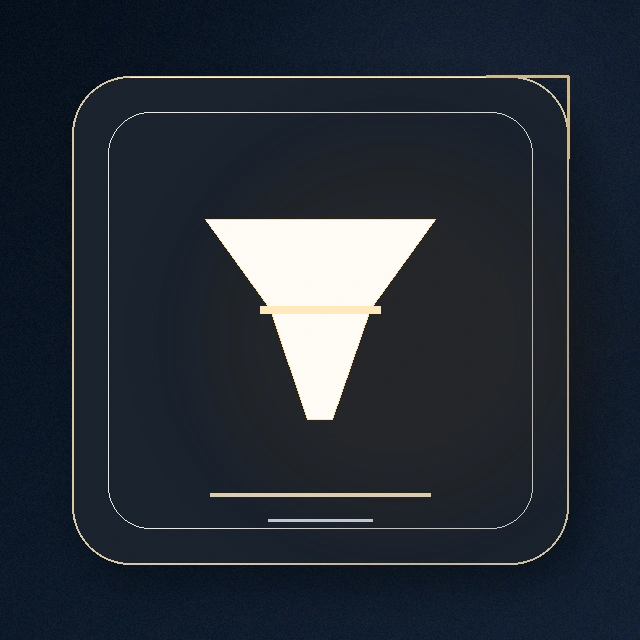 Gold funnel icon for 30-day repair sprint