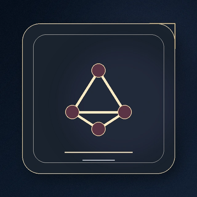 Gold connected system icon for marketing system build