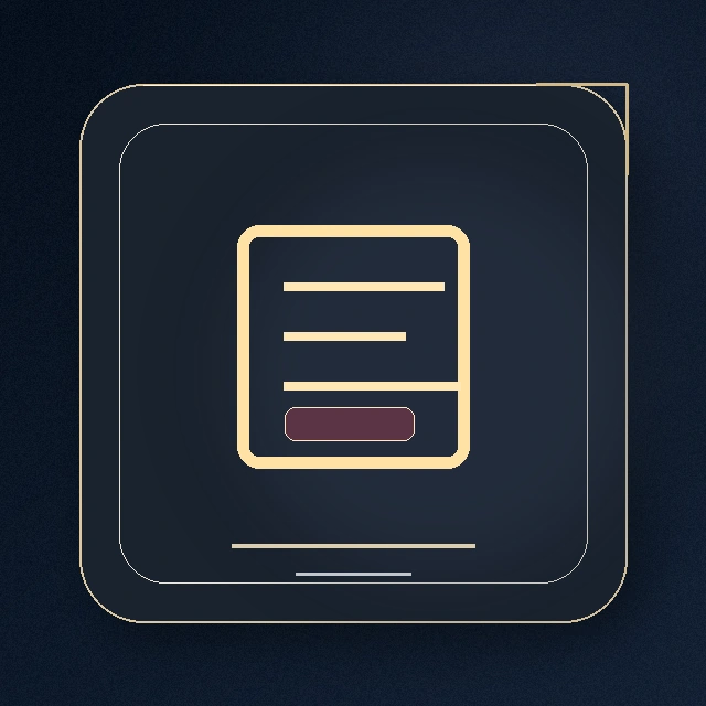 Gold quote form icon