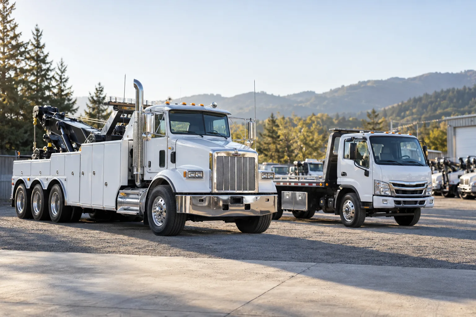 Illustrative towing scene