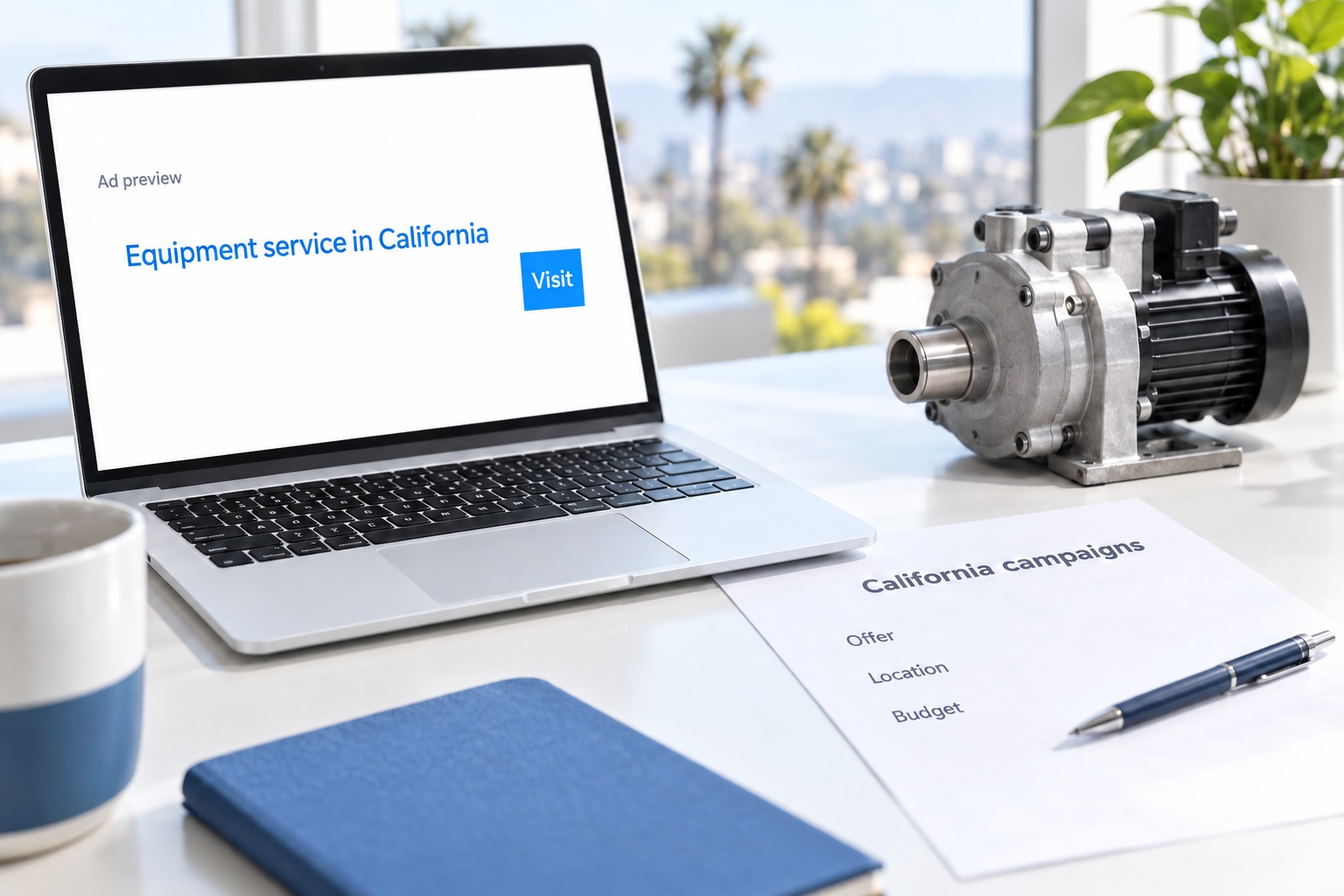 Illustrative business website and marketing work for Google Ads management