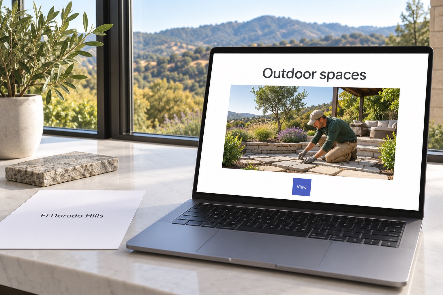 Illustrative business website and marketing work for El Dorado Hills