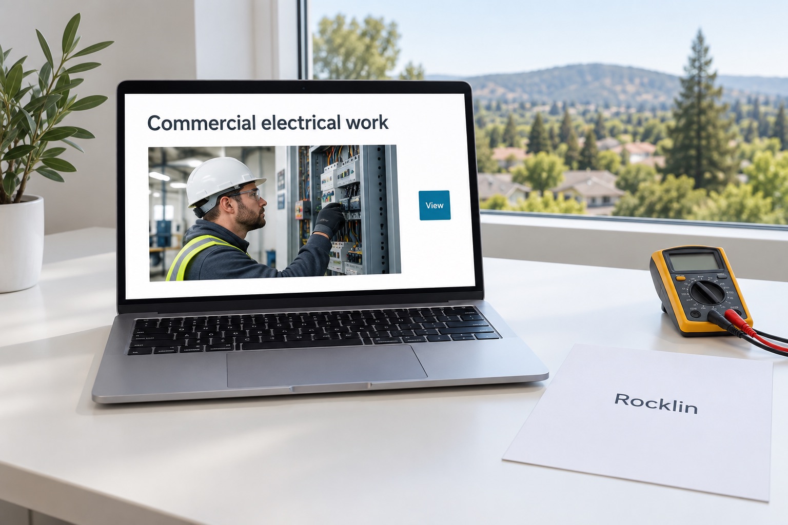 Illustrative business website and marketing work for Rocklin
