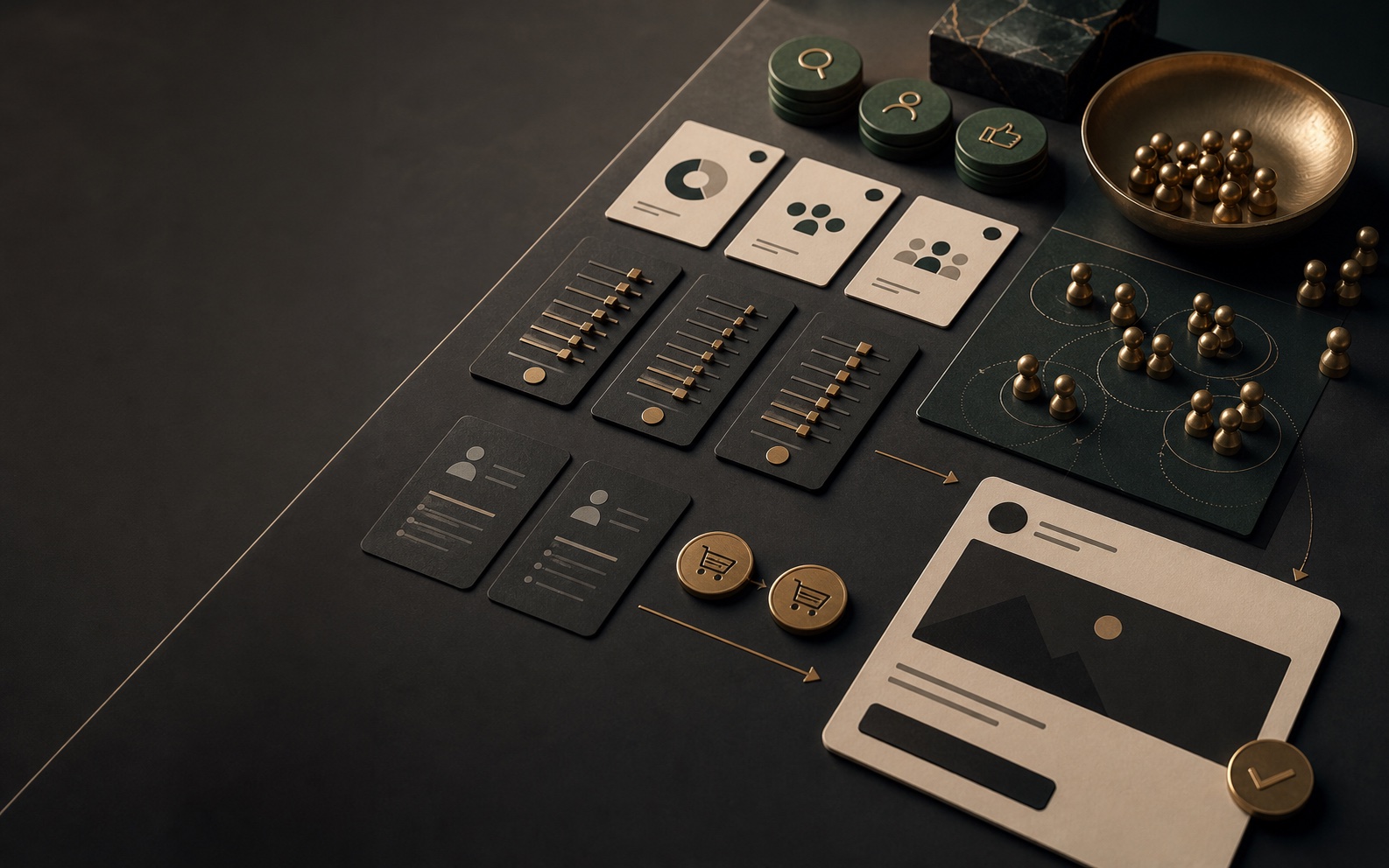 Premium advertising service command visual for Stan Consulting