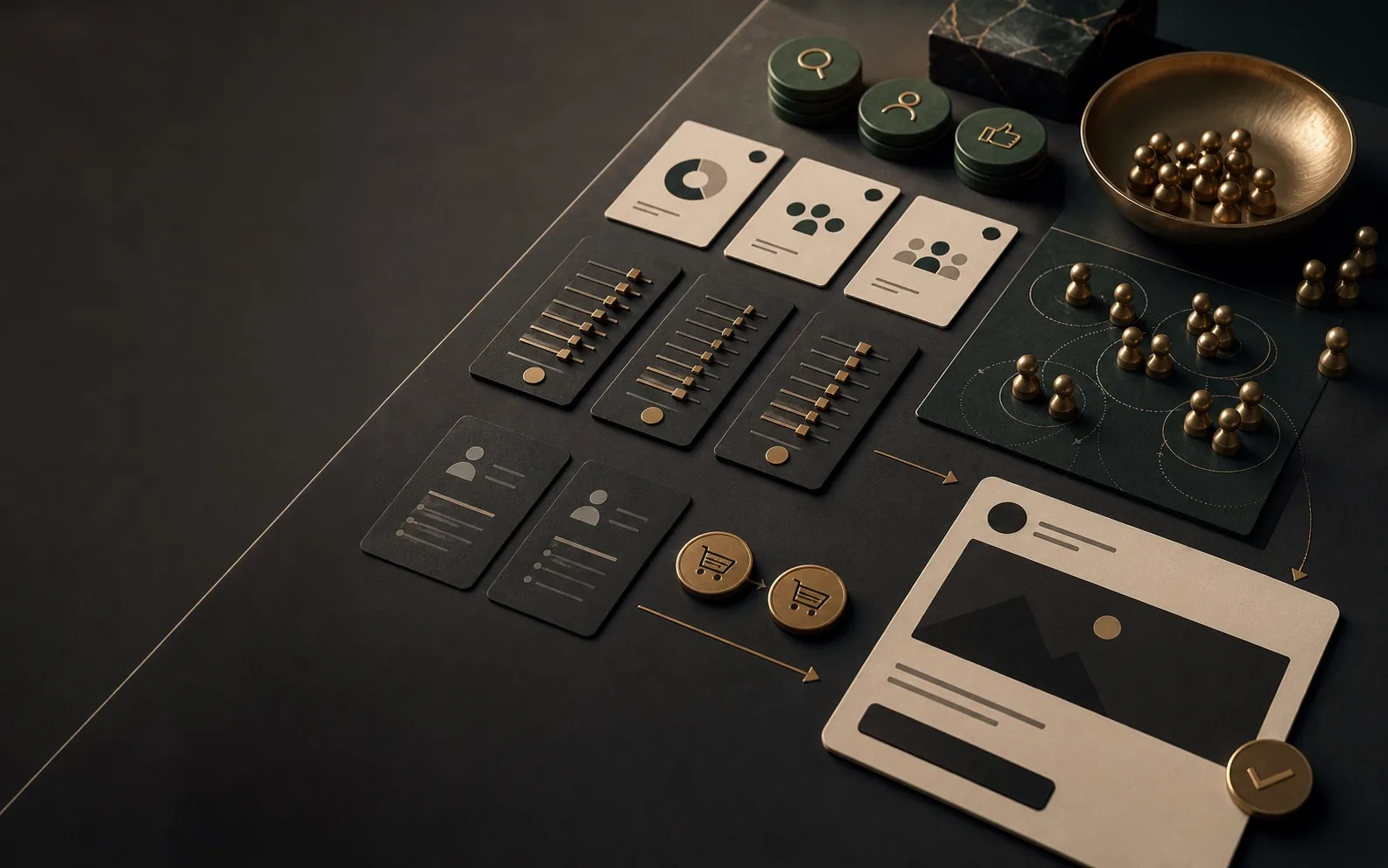 Premium advertising service command visual for Stan Consulting